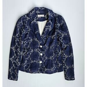 Alannah Hill Navy Lace I Copy God! Jacket Blazer Size 8 (2)